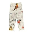 thumbnail image 4 of Disketp Little Birds Print Women'S Comfy Pajama Pants Casual Drawstring Palazzo Lounge Wide Leg Pants, 4 of 9