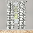 thumbnail image 3 of Ambesonne Dog Lover Curtains, Dachshund Silhouette, Pair of 28"x63", Black White, 3 of 5