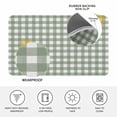 thumbnail image 4 of Sage Green Buffalo Plaid Doormat Outdoor Entrance 16"x24", Farmhouse Green White Checkered Absorb Moisture Dirt Door Mats, Non-Slip Rubber Backing Floor Mats Indoor, Low-Profile Front Door Rugs, 4 of 9
