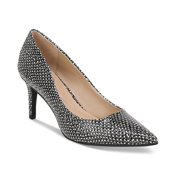 Alfani Womens Jeules Dress Pumps Black White Smooth 8M