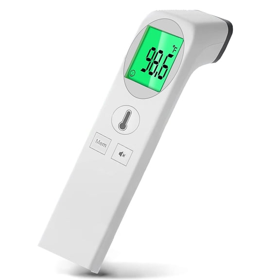 No-Touch Forehead Thermometer for Adults and Kids, Accurate Readings, Fever Alarm, Mute Mode, 35 Memories, Lifetime Support- Take Quick Temperatures Easily, Basal Thermometer for Family