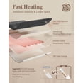 thumbnail image 5 of Memoryfield Full Size Electric Blanket, 72" x 84" Heated Blanket , Fast Heating, 10 Heat Settings & Auto Shut Off, Machine Washable, Gray, 5 of 9