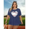 thumbnail image 5 of DEXIO Plus Size Baseball Shirts Women Baseball Mom Tshirt Cute Heart Graphic Softball Tee Game Day Gifts Funny Short Sleeve Tops, 5 of 7