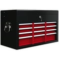 thumbnail image 1 of HOMCOM 6 Drawer 24" Metal Tool Box with Top Case, Ball Bearing Slides, 1 of 9