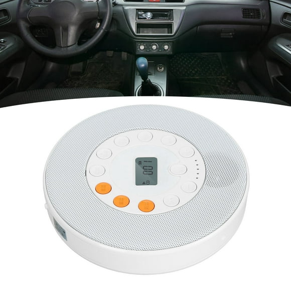 Reproductor de CD, Reproductor de CD Compacto de Interfaz de Salida de 3.5 mm Recargable Con Altavoz Para Automóvil para Viajar