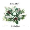 thumbnail image 4 of Fwttom Christmas Wreaths, Christmas Decorations Home Candle Holders Wreath Ring, Creative Mini Wreaths for Holiday Party Xmas Candle Table Setting, 4 of 7