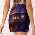 thumbnail image 5 of 2024 Haunted Mansion Skirt Vintage Print Retro Mini Skirts Spring High Waist Pattern Korean Fashion Casual Skirt Large Size, 5 of 7