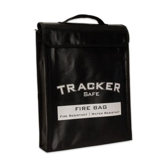 Tracker Safe Sac à Feu en Fibre de Verre Enduite de Silicone 15 x 12 x 4 Po