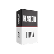 Blackout Trivia - Party Card Game - for College, Camping, 21St Birthday, Parties - Funny for Men & Women
