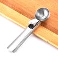 thumbnail image 5 of Juego de cucharas para helado FineGood, cuchara para melón y galletas de acero inoxidable con gatillo de fácil liberación, juego de 2 piezas, 5 of 5