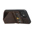 thumbnail image 1 of iPhone 12/12 Pro 6.1" Full Grain Handcrafted Full Grain Leather Maggy Stand Cases, 1 of 24