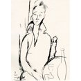 thumbnail image 2 of Modigliani, Amedeo 14x18 White Modern Wood Framed Museum Art Print Titled - Lunia Czechowska, 2 of 4