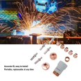 thumbnail image 4 of Plasma Torch Consumables, Plasma Torch Nozzle Set Protective Cover Swirl Circle Easy To Install 14Pcs Set  for LC25, 4 of 7