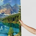 thumbnail image 3 of Orinice Mountain Lake Trees Rocks Bathroom Decor Set with Hooks 100% Polyester Fabric Shower Curtain Set 36x72, 3 of 7