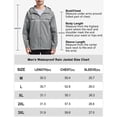 thumbnail image 2 of SPEEDRUN Mens Rain Jackets Men Waterproof breathable Lightweight Windbreaker with Hood Outdoor Raincoat for Hiking Running Travel Grey M, 2 of 7