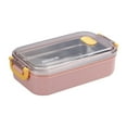 thumbnail image 2 of Insulated Lunch Container (Leakproof Food Jar, Bento Lunch Box), Reusable Lunch Box with Compartments, Leakproof Food-Grade Pp Bento Container for & Adults, Airtight Meal Prep Storage (Pink), PRYESS, 2 of 8