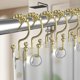 thumbnail image 3 of Bathdesign Ganchos Para Cortinas De Ducha Anillos Ganchos Para Cortinas De Ducha De Acero Inoxidable A Prueba De Óxido Doble Cara Para Barras De Ducha De Baño Juego De Cortinas De 12 Dorados, 3 of 5