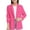 Hot Pink, variant on Girls Blazer Jacket Long Sleeve Notched Collar/Lapel Collar with Inner Pocket Open Front Casual Kids Blazers Suit(Black,5-6 Years)