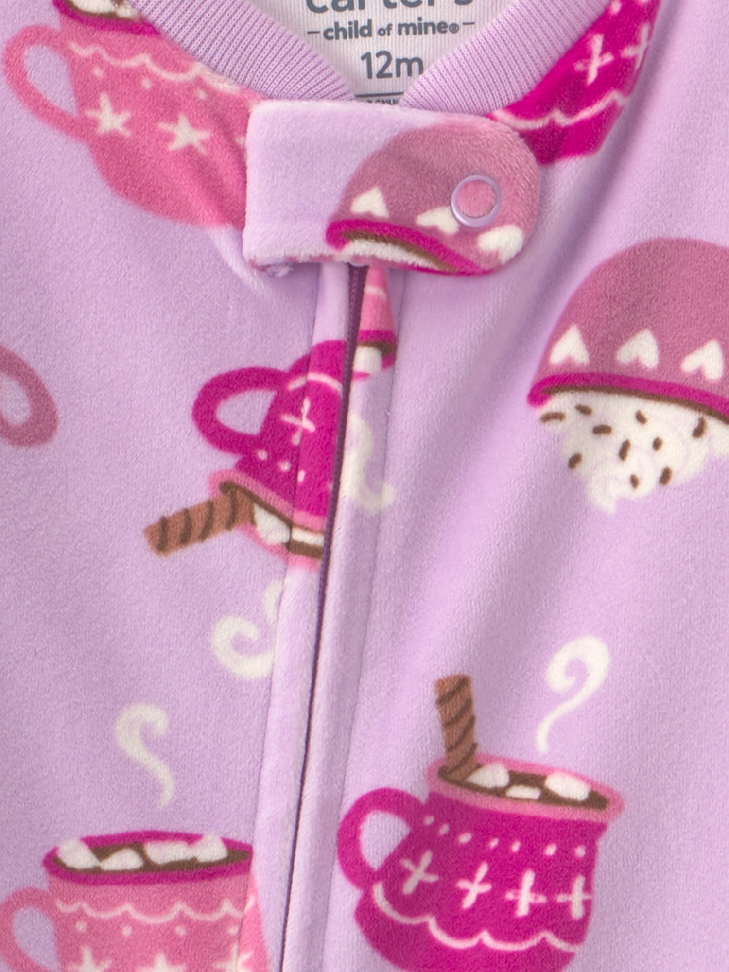 Carter's Child of Mine Baby and Toddler Cozy Pajama, 2-Pack, One-Piece, Sizes 12M-5T