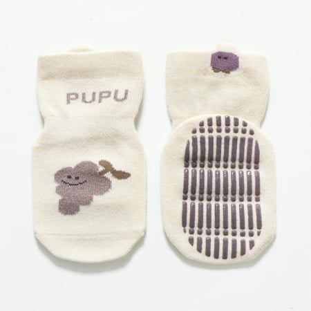 

Baby Dispensing Non Slip Socks Toddler Socks With Pinch Ankles Baby Kids Little Girl Boy White M