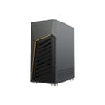 thumbnail image 5 of DIYPC Rainbow-Flash-G1 Black USB3.0 Steel ATX Mid Tower Gaming Computer Case w/ Tempered Glass Panel and Addressable RGB LED Strip, 5 of 5