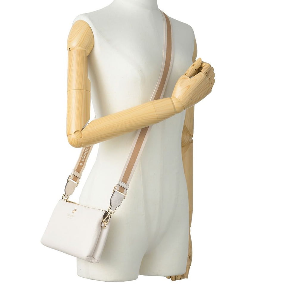 Kate Spade New York Emma Mini Zip Phone Crossbody Bag (Parchment)