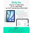 thumbnail image 2 of ESR Case Compatible with iPad Air 11 Inch M4/M3/M2 (2026-2024) & 5th/4th Gen 10.9 Inch (2022/2020), Removable Magnetic Cover with Adjustable Stand, 9 Angles & Raised Display View, Black, 2 of 9