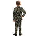 thumbnail image 5 of Whosucclay Elastic Waist Boys Suit Set for Graduation Party Wear, Polyester Soft Elastic Adjustable Waist Boys Suits, Metallic & Floral Pattern, 5 of 10