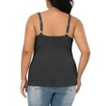 Charmo Women Plus Size Cotton Tank Top with Shelf Bra Adjustable Wider