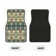 thumbnail image 2 of Pofeuu Traditional Tribal Aztec1 Print Car Foot Mat Set of 4 Pieces - All-Weather Full Set Floor Mats for Cars Trucks SUVs, 2 of 7
