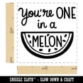 thumbnail image 2 of You're One in a Melon Million Motivational Quote Pun Self-Inking Rubber Stamp Ink Stamper - Fuchsia Ink - Small 1 Inch, 2 of 7