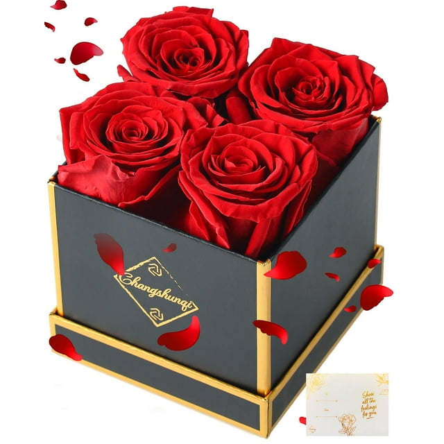 Rosas preservadas Forever Flowers Changshunqi en caja