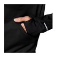 thumbnail image 4 of ASICS Womens Thermopolis 1/2 Zip Hooded Basic T-Shirt, Black, X-Small, 4 of 5