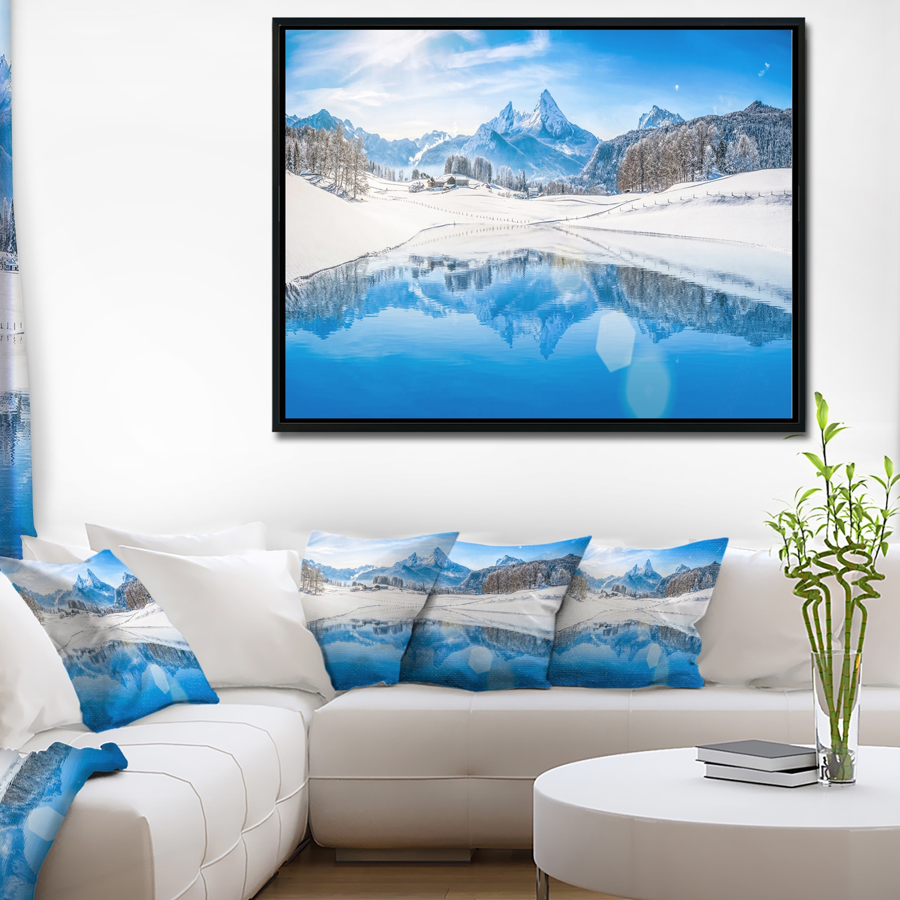 Hanging Decorations Home Decor Items Mountain Lake Winter