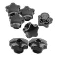 thumbnail image 2 of 5pcs M8 Female Thread 32mm Star Head Clamping Nuts Knob Grip Handle & 2pc M8 X 50mm Diameter Thread, 2 of 5