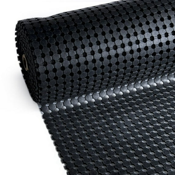 Envelor Home and Garden Sturdy Rubber Anti-Fatigue Drainage Floor Mat (3 x 32 Feet, Circle Perforated Rubber Floor Runner)