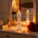 thumbnail image 5 of Candelabro de vidrio transparente, candelabro decorativo de cristal, centro de mesa para bodas, cenas, fiestas, decoración de cenas con velas, decoración navideña, candelabro de vidrio, 5 of 6