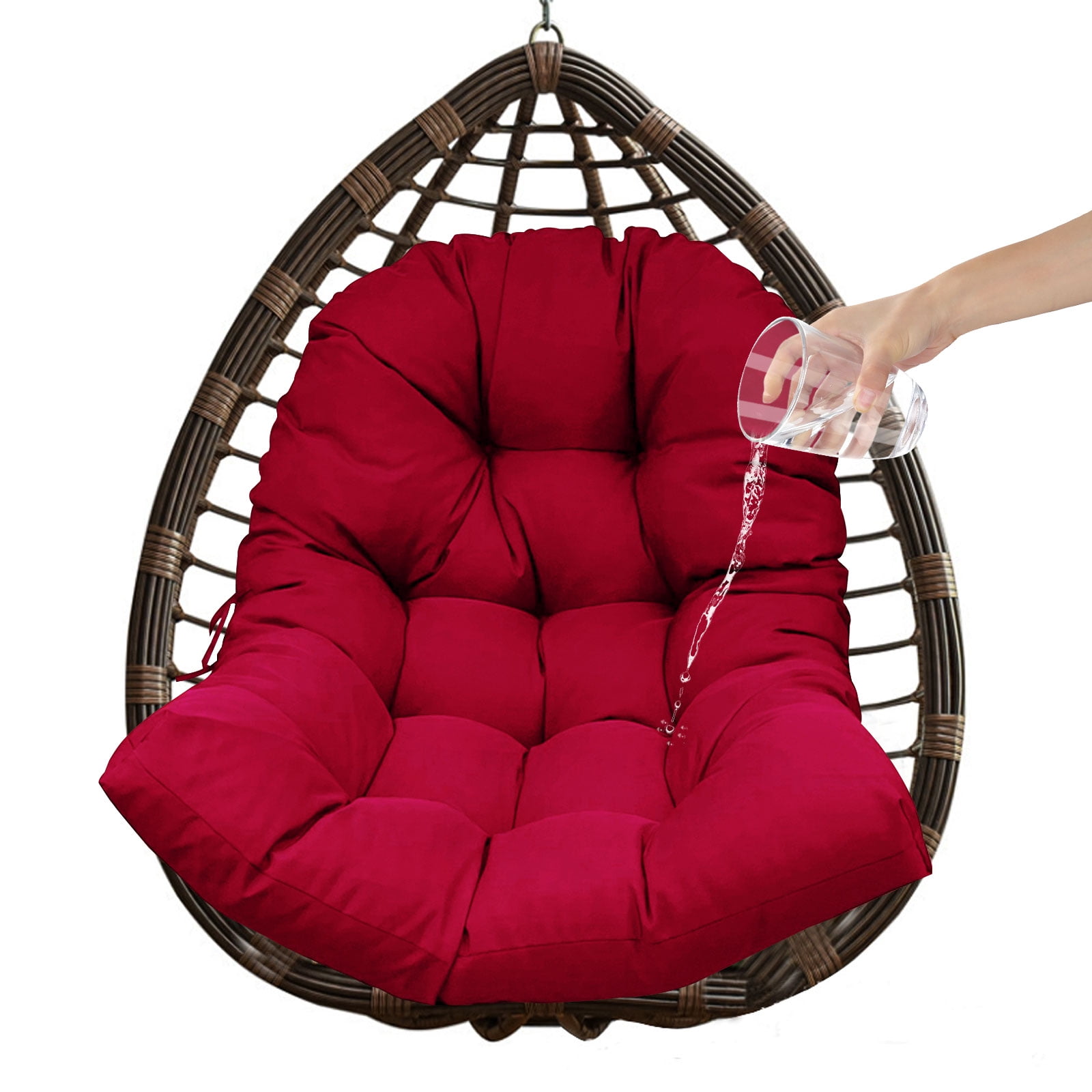 TOPCHANCES Swing Chair Cushion, Patio Chair Cushion for Hanging Egg