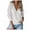 White, variant on Buigttklop Sweaters for Women Plus Size Women Deep V-Neck Wrap Sweater Long-Sleeved Crochet Pullover Pink