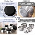 thumbnail image 3 of Mixing Bowls with Airtight Lids, 8-Piece Stainless Steel Nesting Mixing Bowls Set, 3 Grater Attachments & Non-Slip Bottoms, Black Kitchen Bowls, Sizes 5, 4, 3.5, 2, 1.5 QT for Baking & Serving, 3 of 8