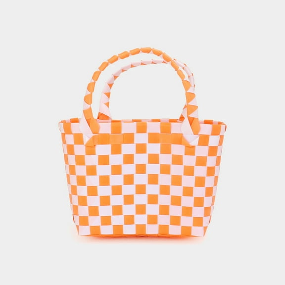Basket Weave Mini Micro Tote Bag