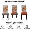 thumbnail image 7 of Fall Chair Covers Set of 6,Autumn Pumpkin Dining Slipcovers,Thanksgiving Parsons Chair slipcover Elastic Removable Washable Fall Decor for Home Orange, 7 of 7