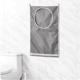 thumbnail image 2 of Door Towel Rack Bag Hooks Suction With 2 Hanging Cup Dirty Clothes Adjustable Gray Housekeeping & Organizers, 2 of 7