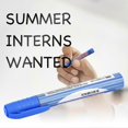 thumbnail image 2 of 12Pcs Whiteboard Pen Large Capacity Plastic Shell Erasable Stationery Office School Supplies Blue, 2 of 3