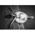 thumbnail image 2 of Nanev, Vasil 18x14 White Modern Wood Framed Museum Art Print Titled - Ballerina Lying On The Stairs 2 Bw, 2 of 4