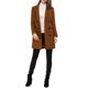 thumbnail image 1 of Abrigo de invierno para mujer INSPIRE CHIC con solapa muesca, abrigo de trench de doble botonadura, talla XL, marrón oscuro, 1 of 7