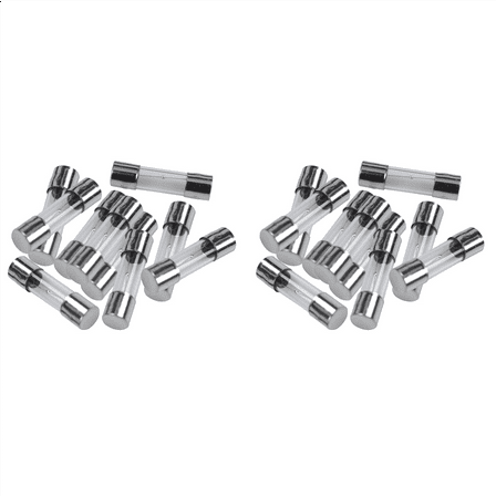 20 Pcs 250V 3A 3Amp Slow Blow Glass Fuses Tubes 5Mm X 20Mm