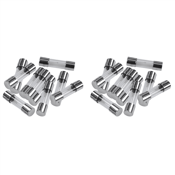 20 Pcs 250V 3A 3Amp Slow Blow Glass Fuses Tubes 5Mm X 20Mm