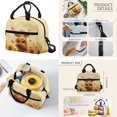 thumbnail image 5 of Garronmavis 4-Piece Kids Backpack Set, 17in School Backpack + Lunch Bag + Pencil Case + Water Bottle Bag, Highland Cow Bookbag for Elementary Students Daily School and Short Travel Use, 5 of 6