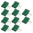 thumbnail image 1 of 50A High Current Connector for Electric Vehicle Batteries, UPS, Solar Cables, New Energy Plugs Green, 1 of 8